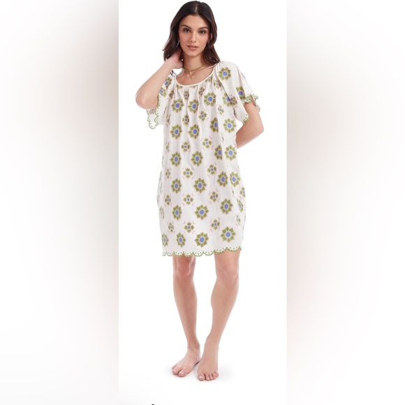 The Coast Brand Santa Barbara Embroidered Dress One Size (O/S) - Picture 7 of 7